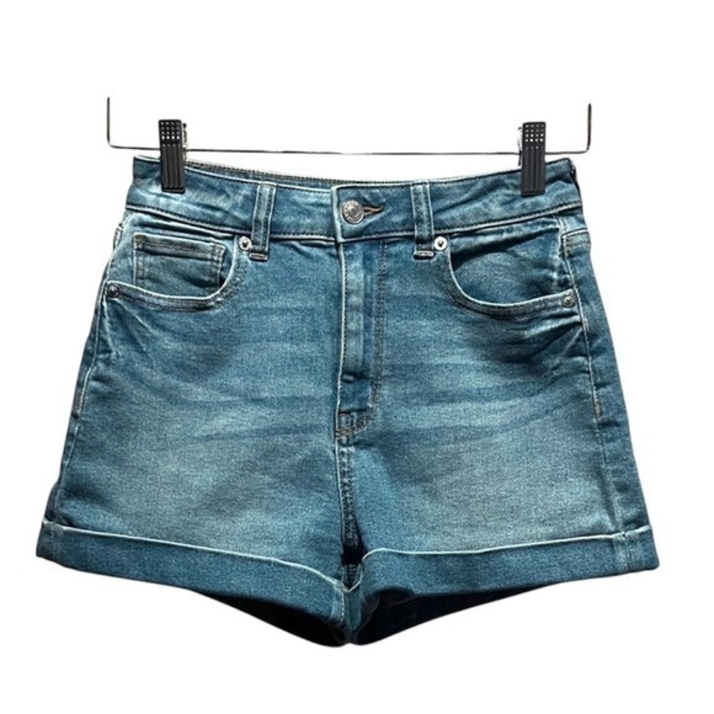 American Eagle Women’s Mom Jeans Denim Jean Shorts Size 00